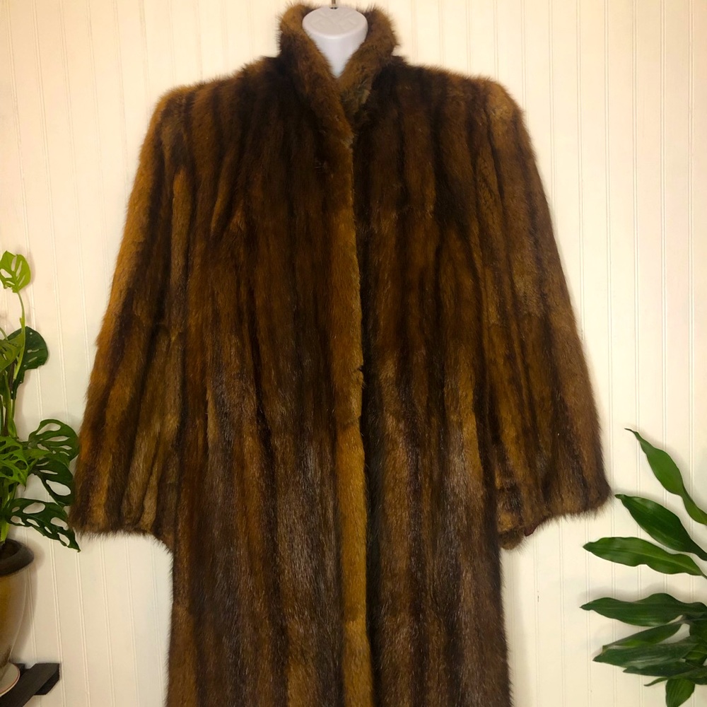 Luxurious vintage beaver fur coat
